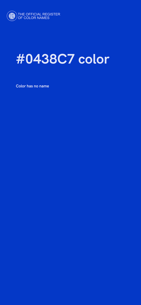 #0438C7 color image