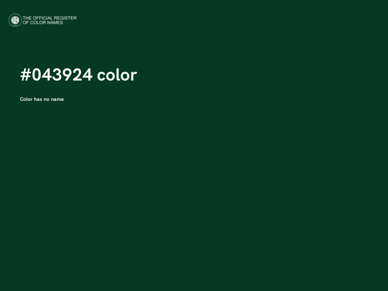 #043924 color image