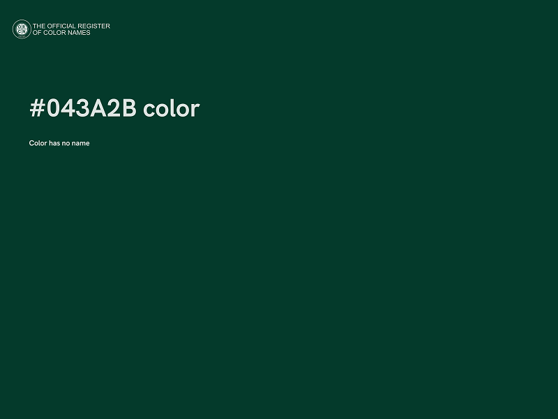 #043A2B color image