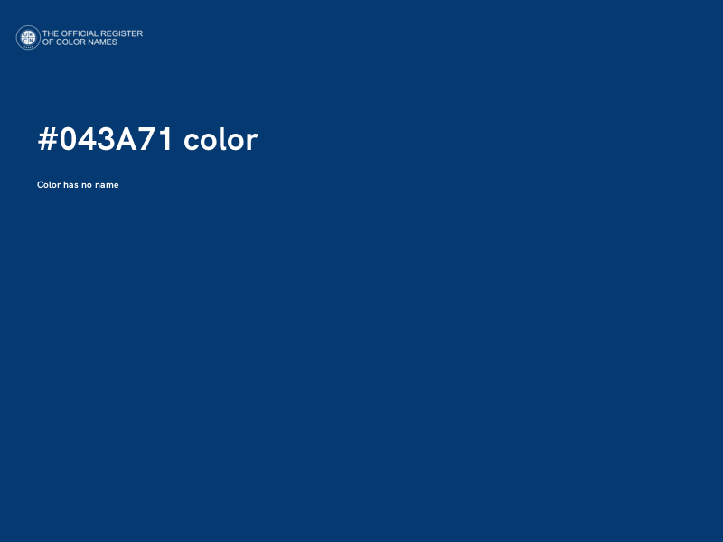 #043A71 color image