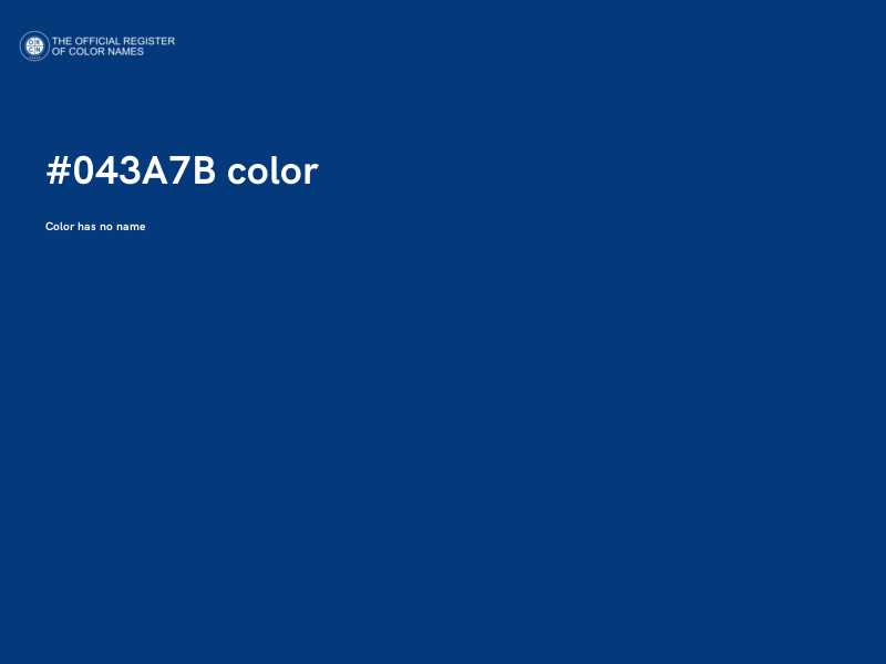 #043A7B color image
