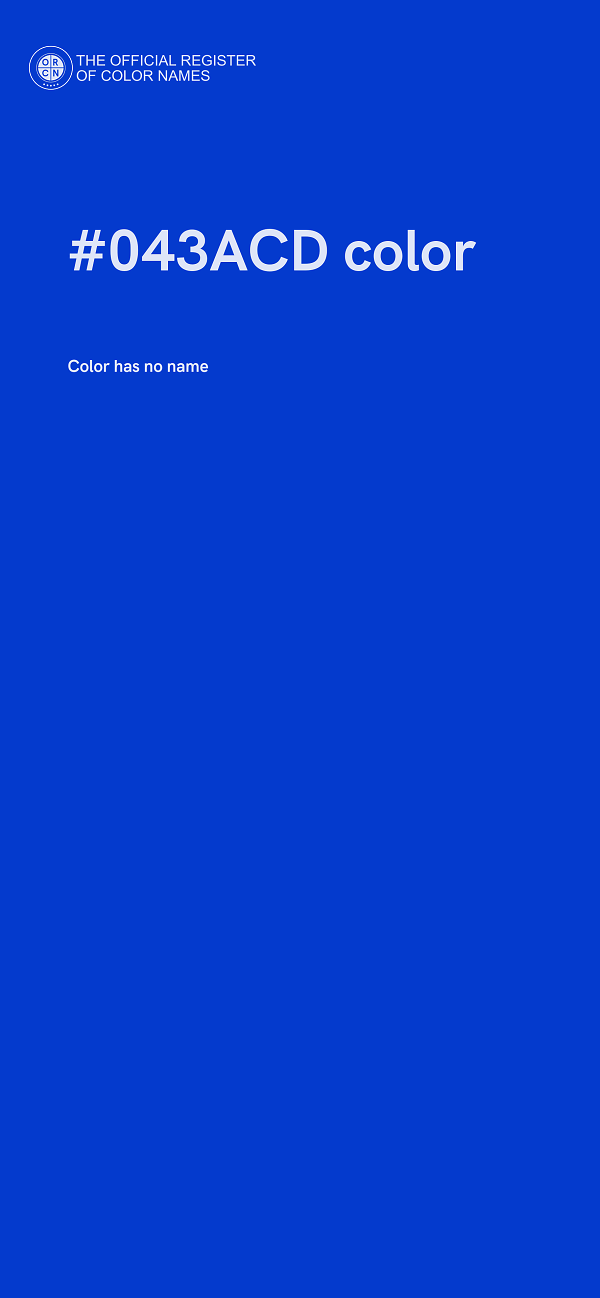 #043ACD color image