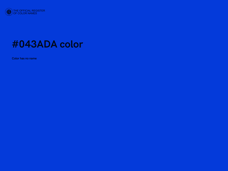 #043ADA color image