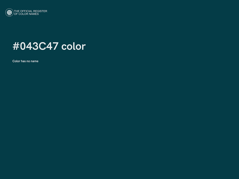 #043C47 color image