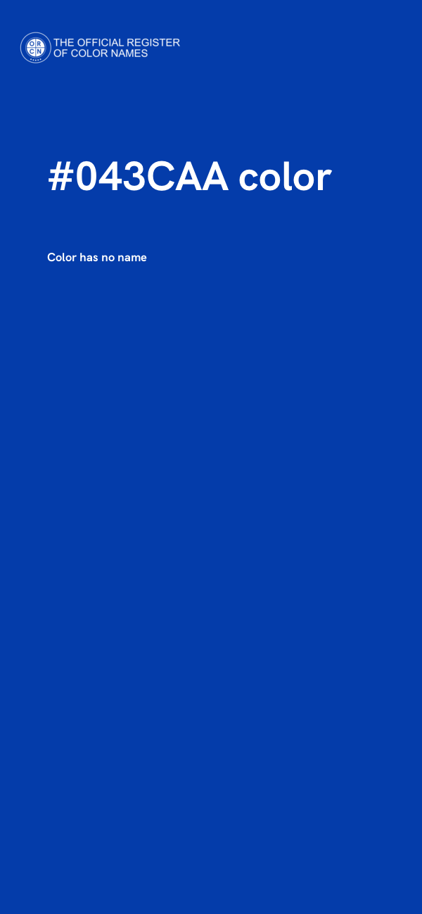 #043CAA color image