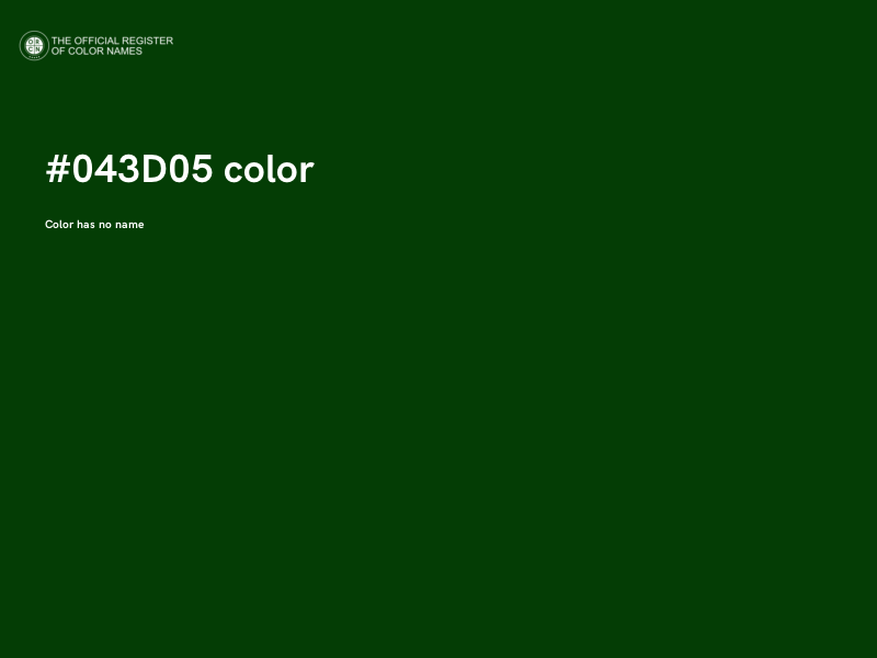 #043D05 color image