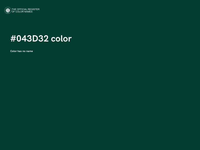#043D32 color image