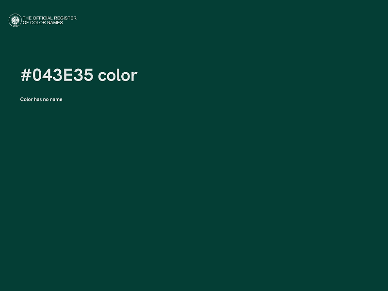 #043E35 color image