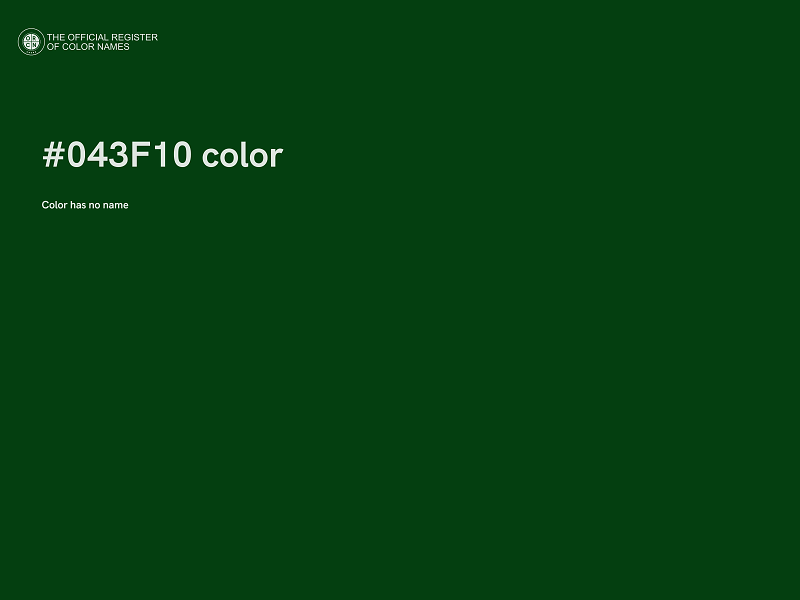 #043F10 color image