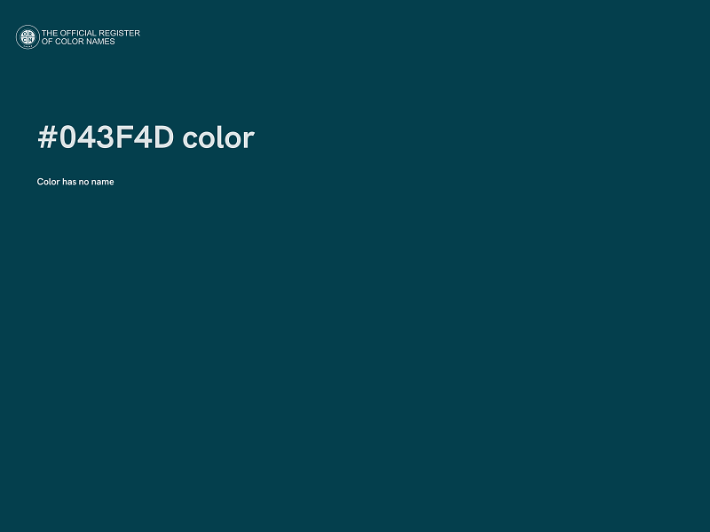 #043F4D color image