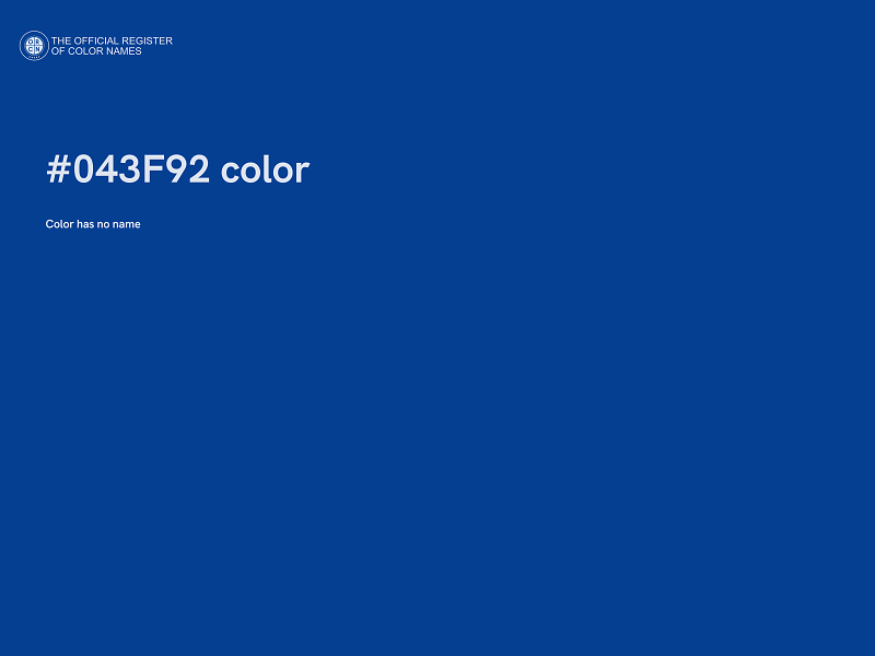 #043F92 color image