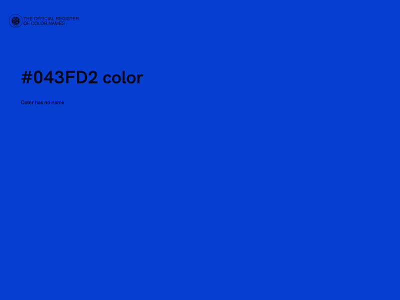 #043FD2 color image