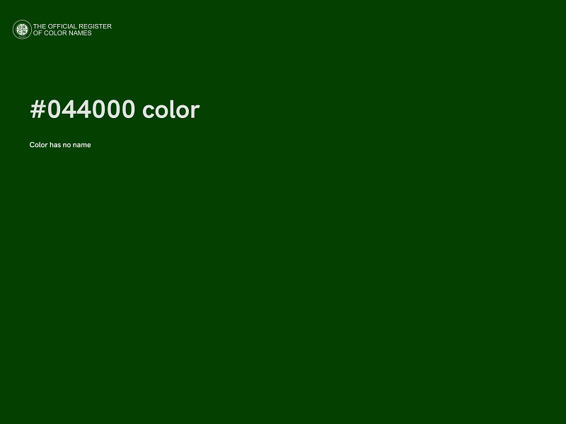 #044000 color image