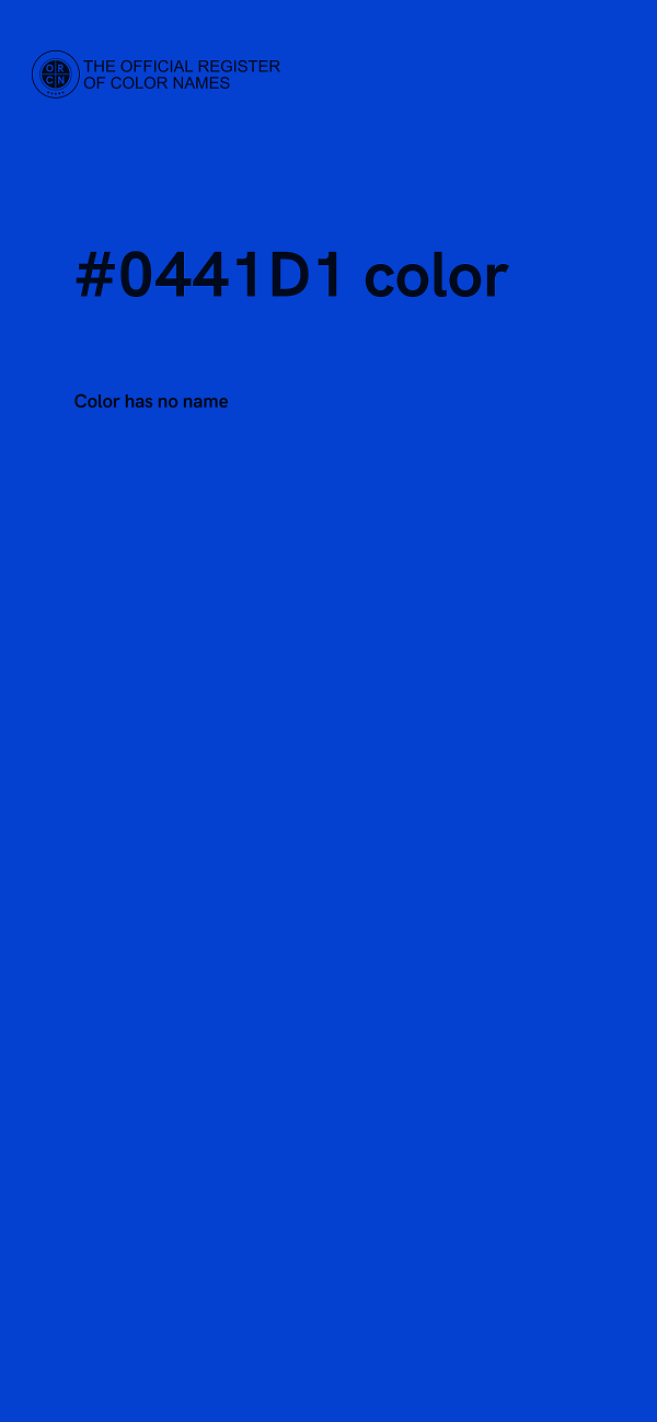 #0441D1 color image