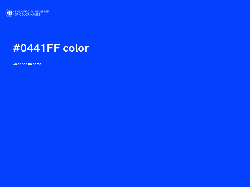 #0441FF color image
