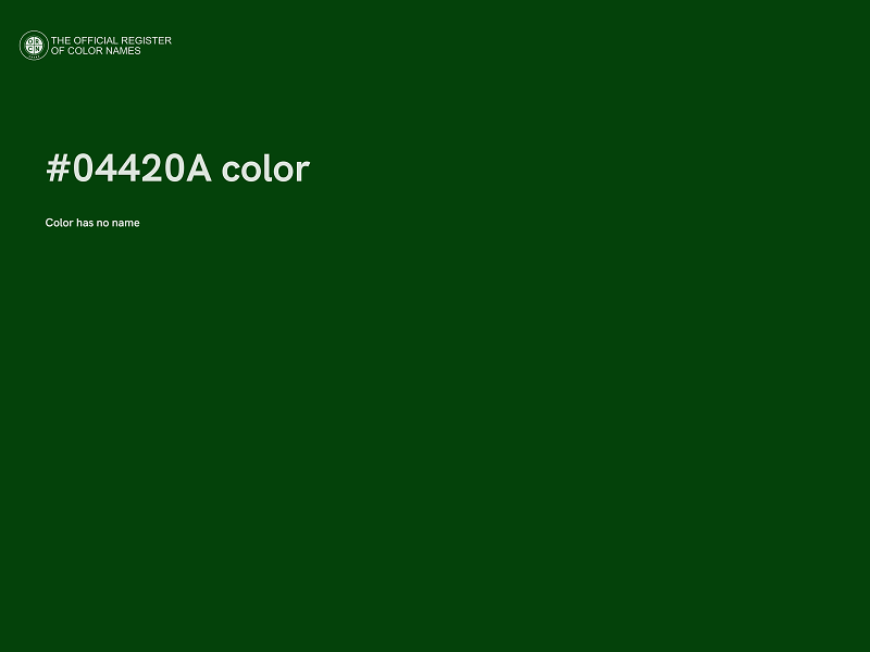 #04420A color image