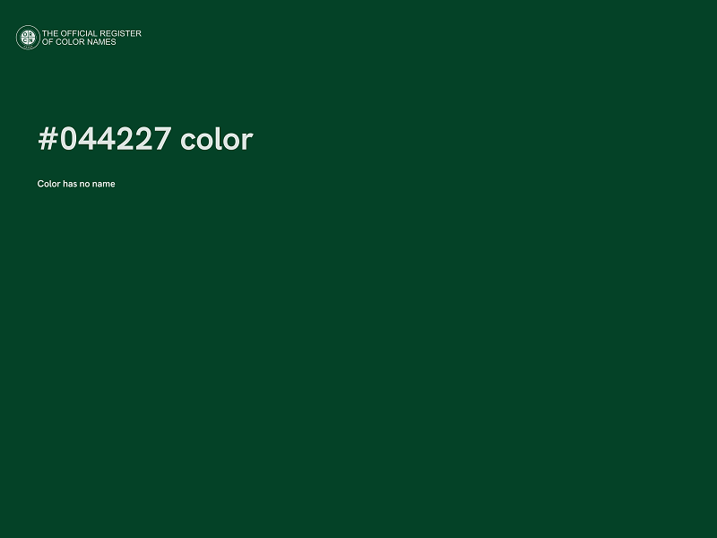 #044227 color image