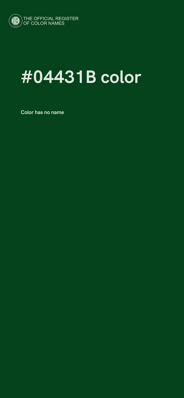 #04431B color image