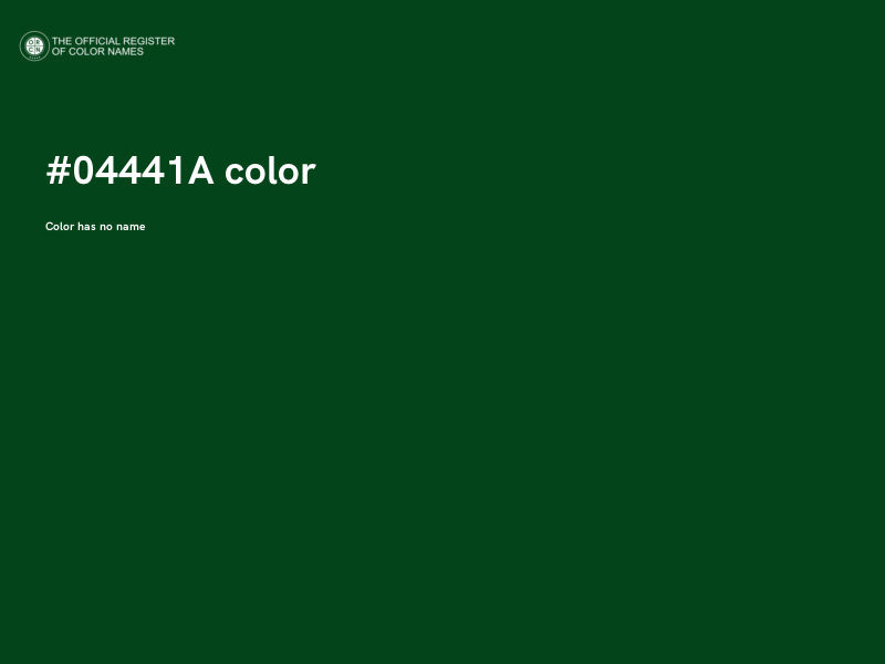 #04441A color image