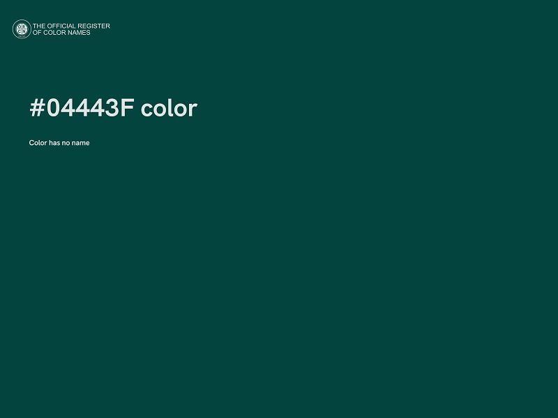 #04443F color image