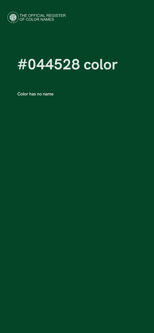 #044528 color image