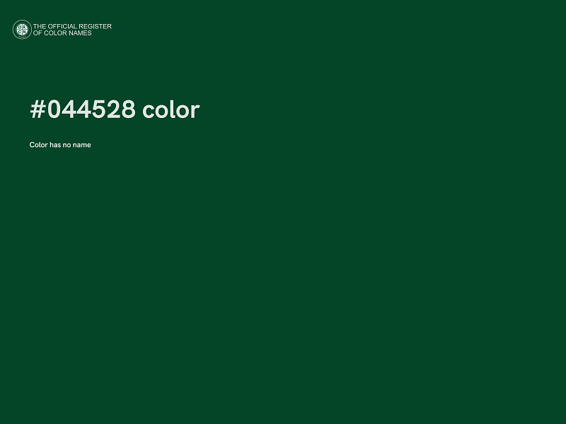 #044528 color image