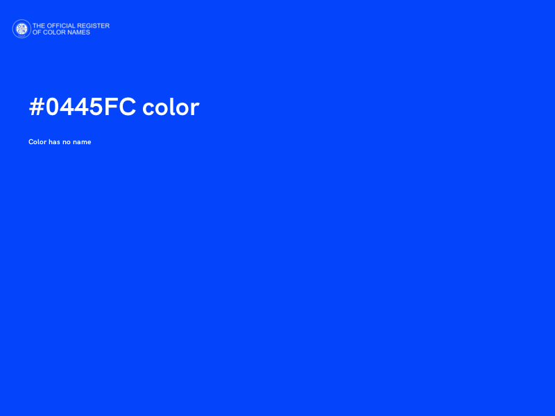 #0445FC color image