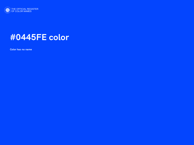 #0445FE color image