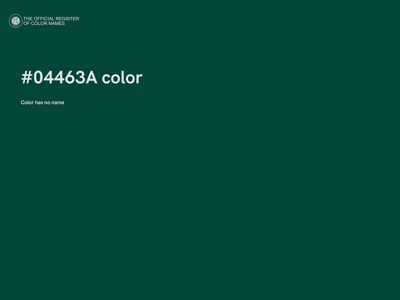 #04463A color image