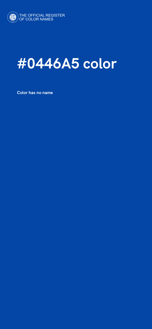 #0446A5 color image