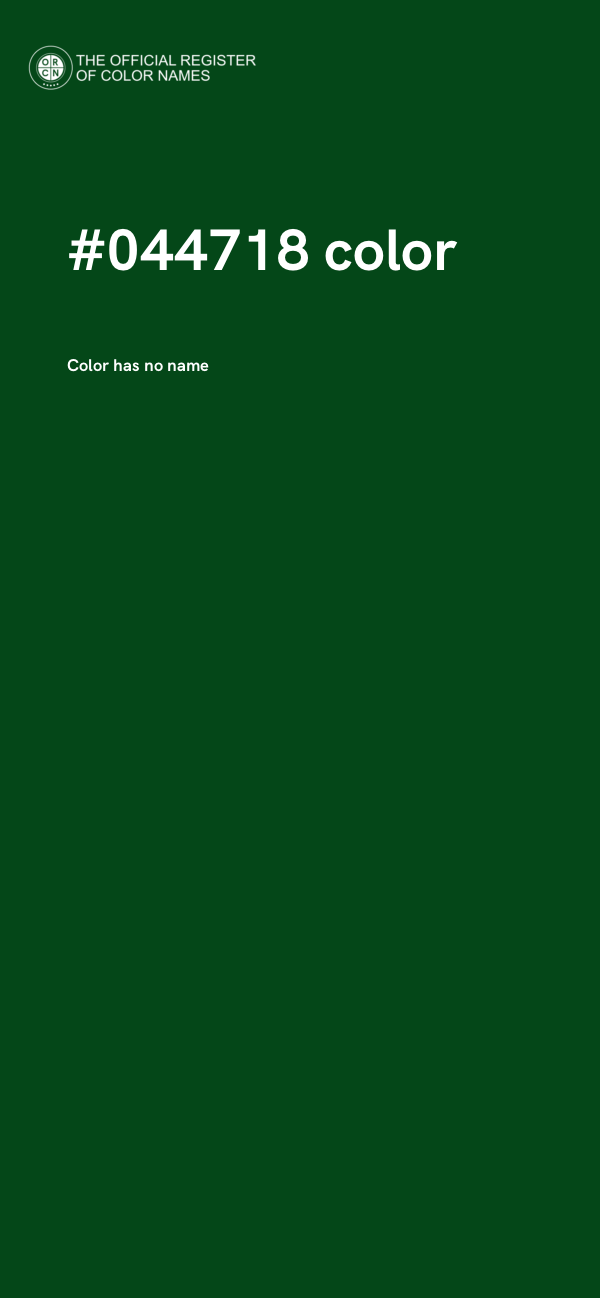 #044718 color image
