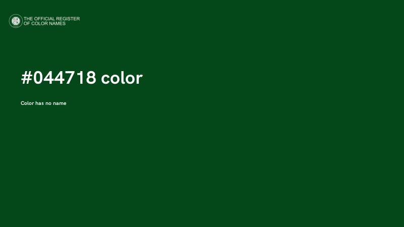 #044718 color image