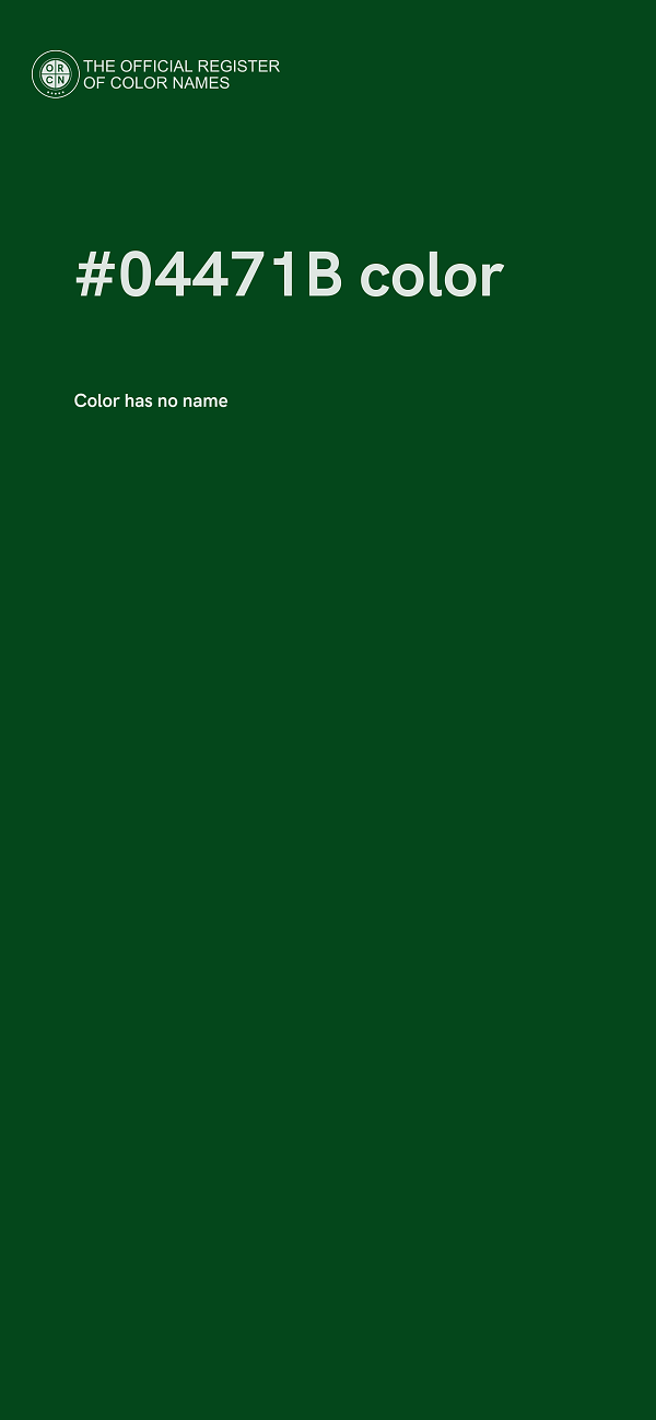 #04471B color image