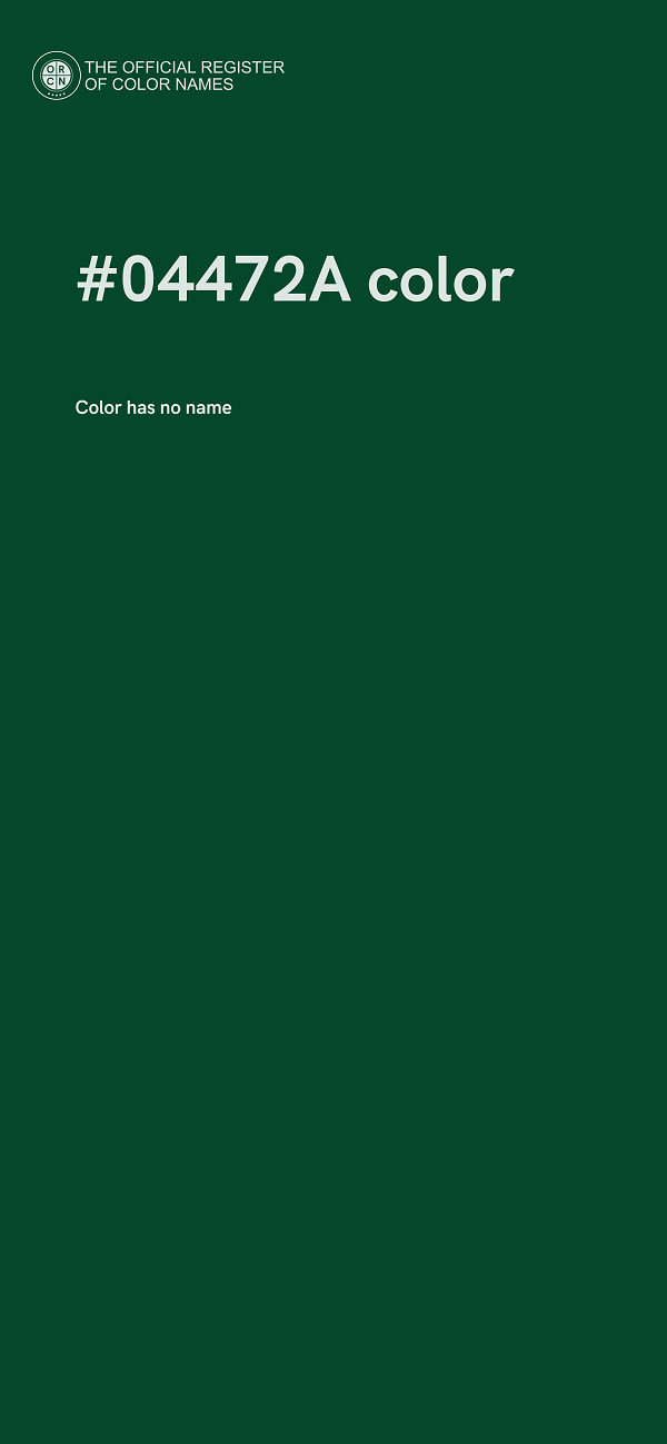 #04472A color image