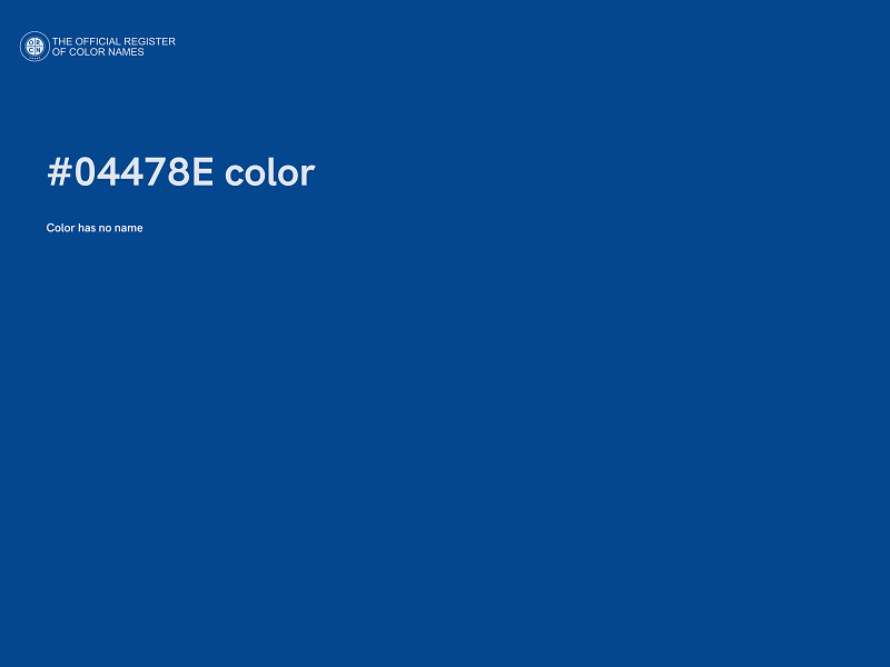 #04478E color image