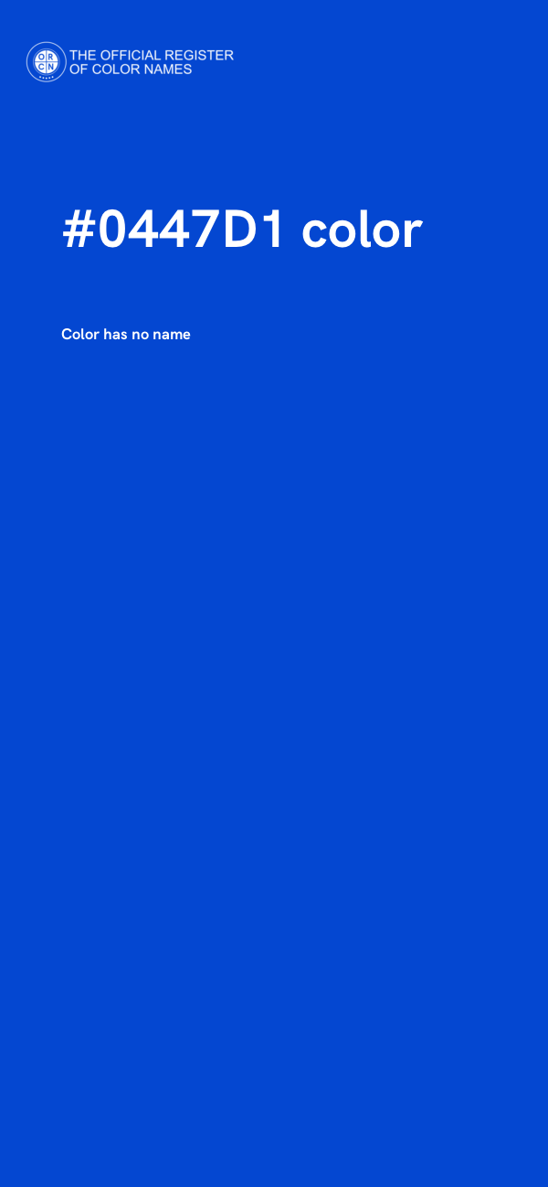#0447D1 color image