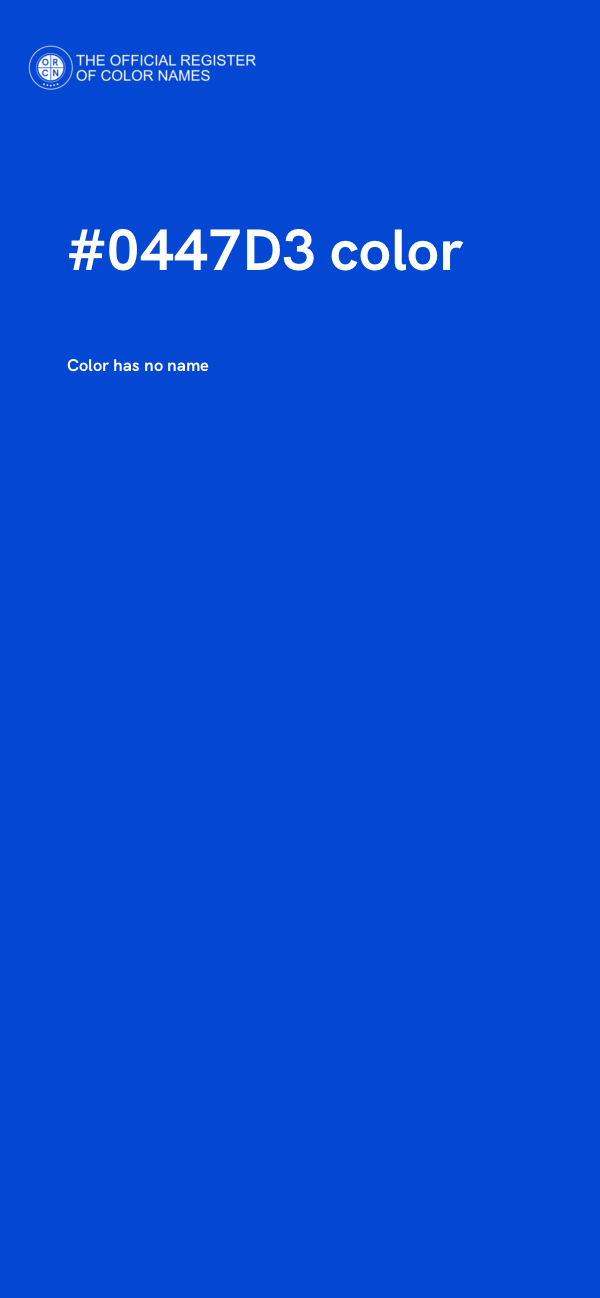 #0447D3 color image