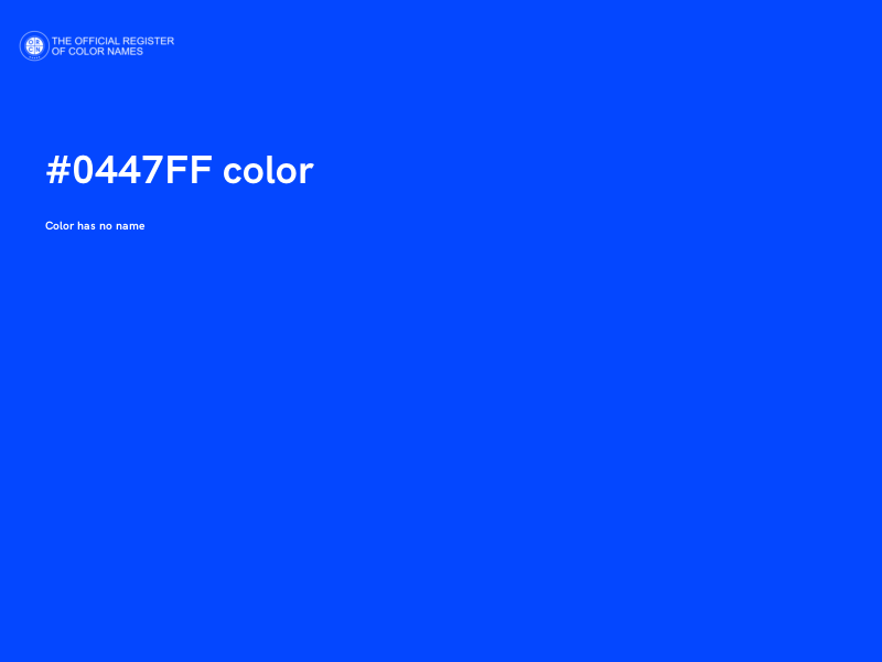 #0447FF color image