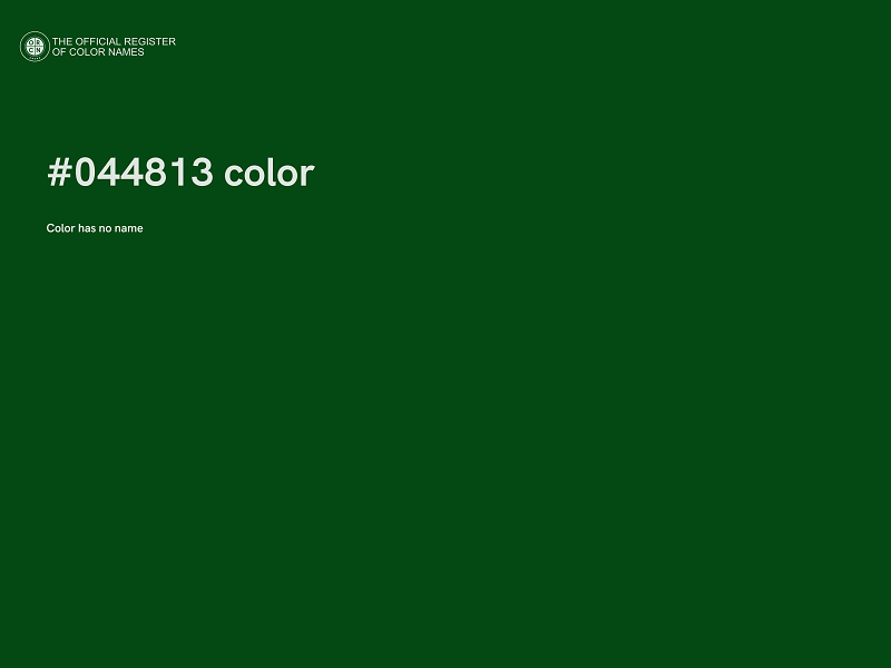 #044813 color image