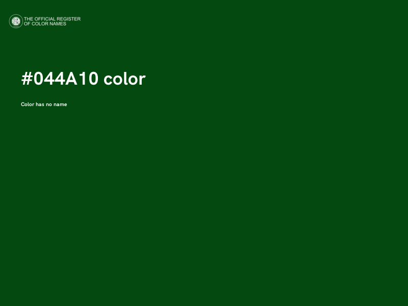 #044A10 color image