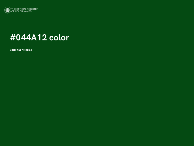 #044A12 color image