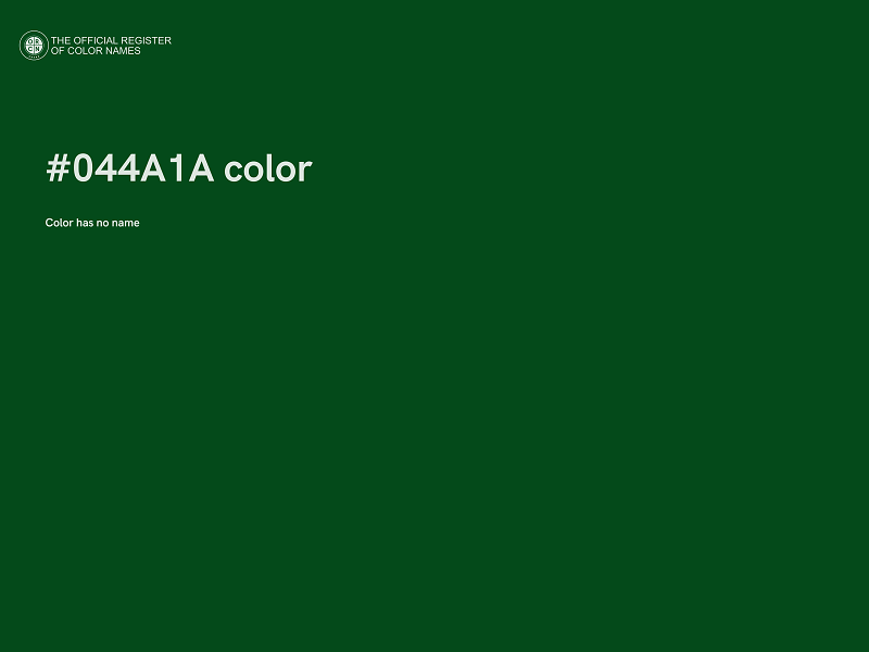 #044A1A color image