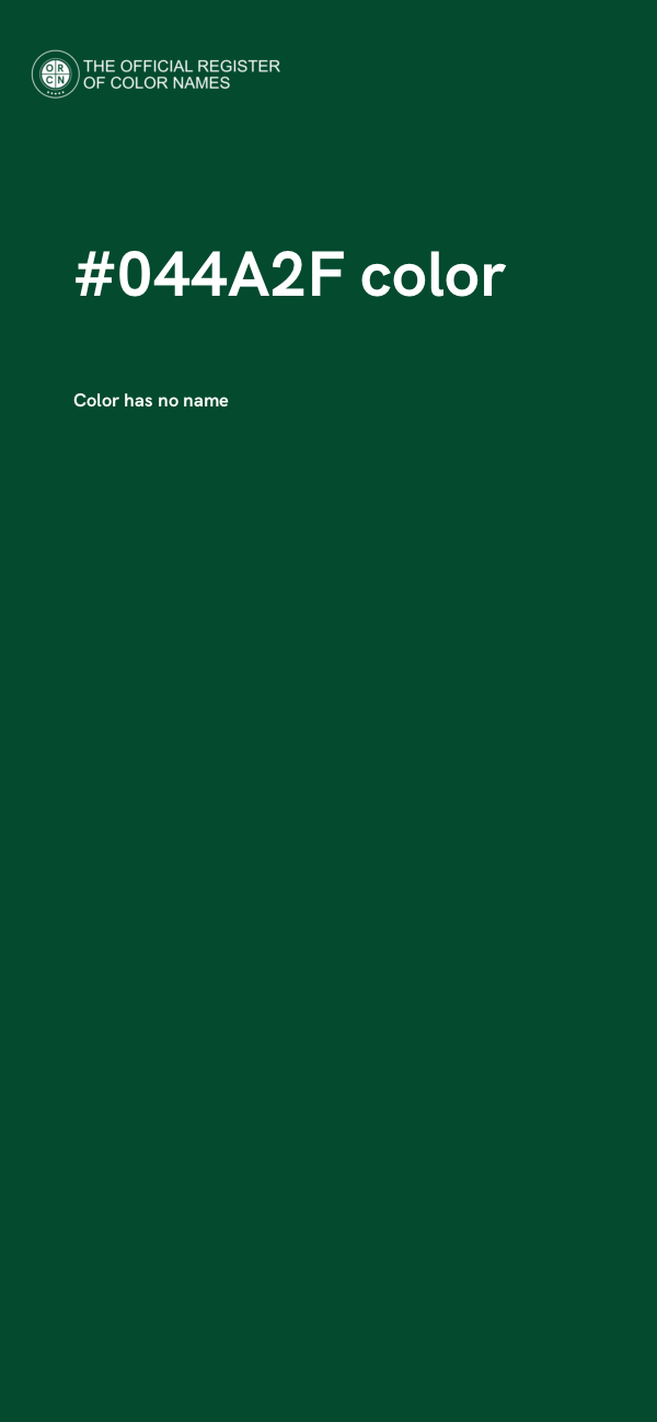 #044A2F color image