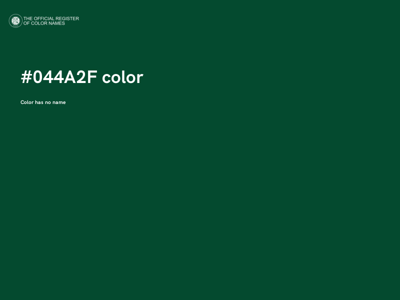 #044A2F color image