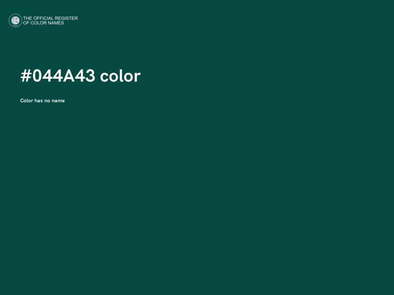 #044A43 color image