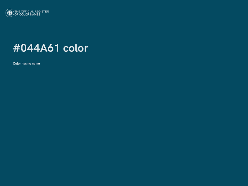 #044A61 color image