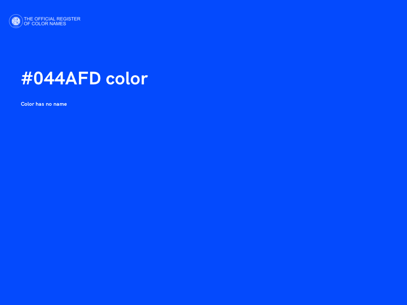 #044AFD color image