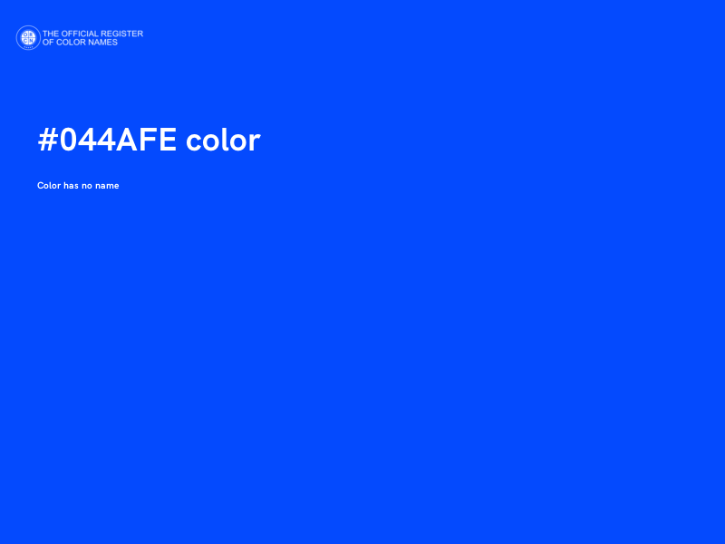 #044AFE color image