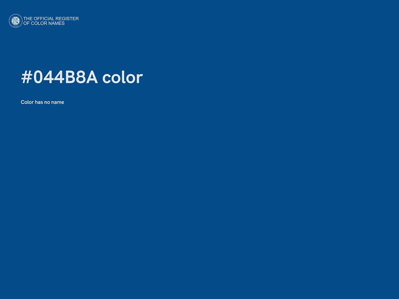 #044B8A color image