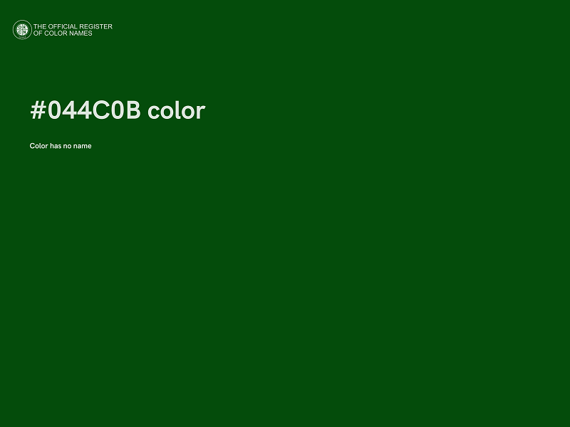 #044C0B color image